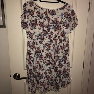 floral shirt dress